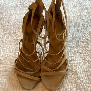 Elegant Tan Strappy Women's Sandals